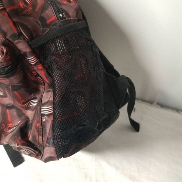 Kylo Ren Star Wars Womens Backpack Brown Black All Over Print Pocket Zipper L main image 4
